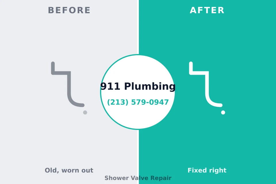 Before and after: plumbing repair Rosanky, TX